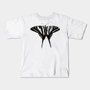 Zebra Swallowtail Butterfly Drawing Kids T-Shirt